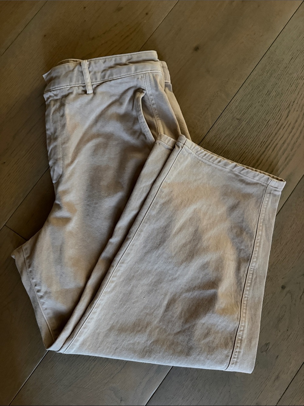 Gap Light khaki soft barrel jeans